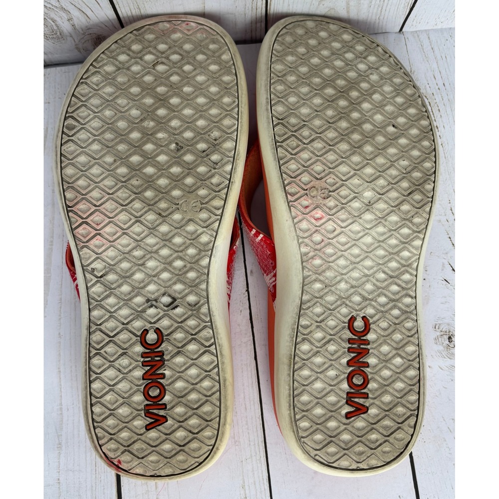 Vionic Tide Sequoia Orange Sequin Orthotic Thong Sandals Womens 5 44TIDESEQ - Picture 7 of 7
